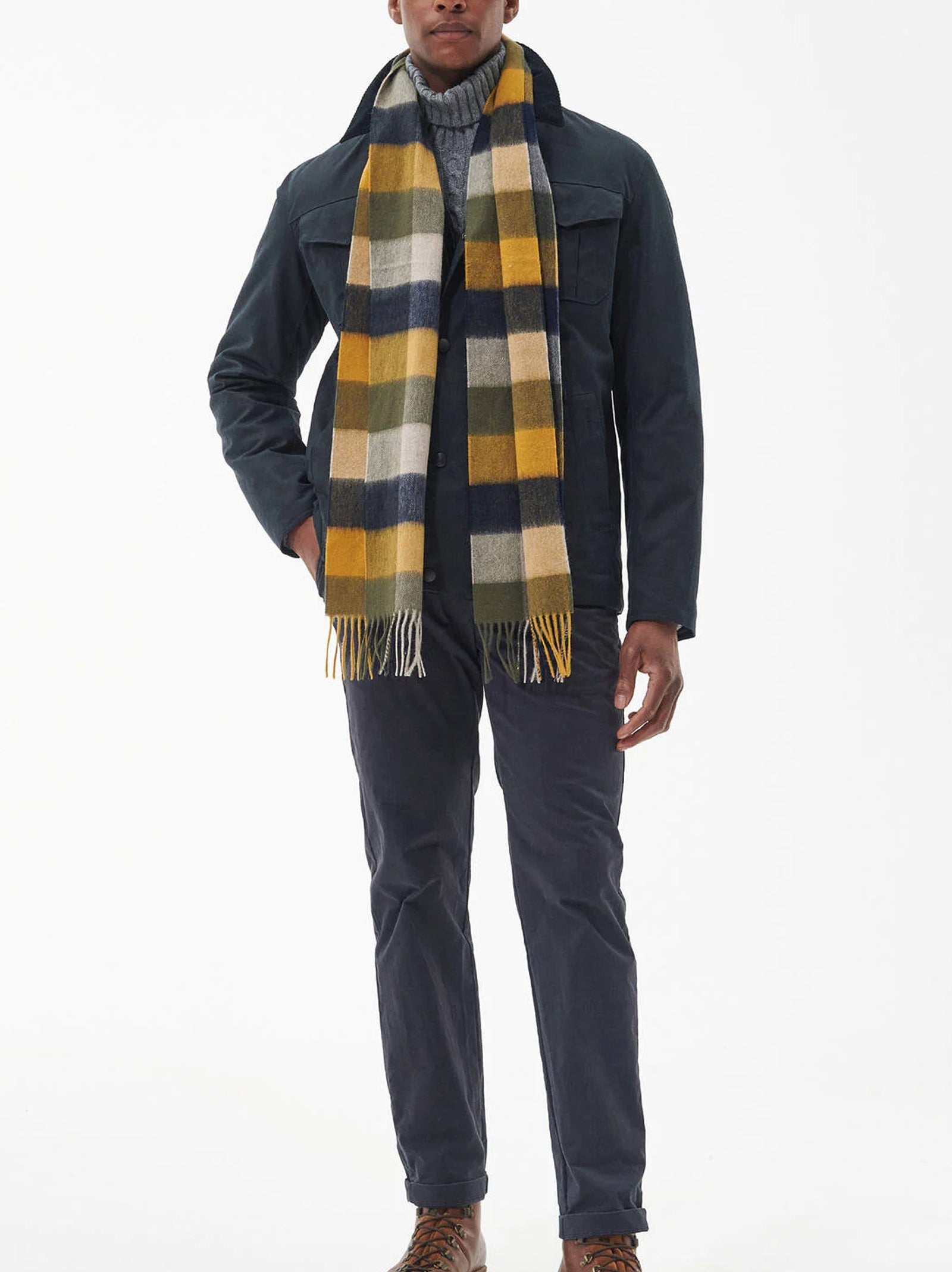 Barbour Large Tattersall Scarf-2