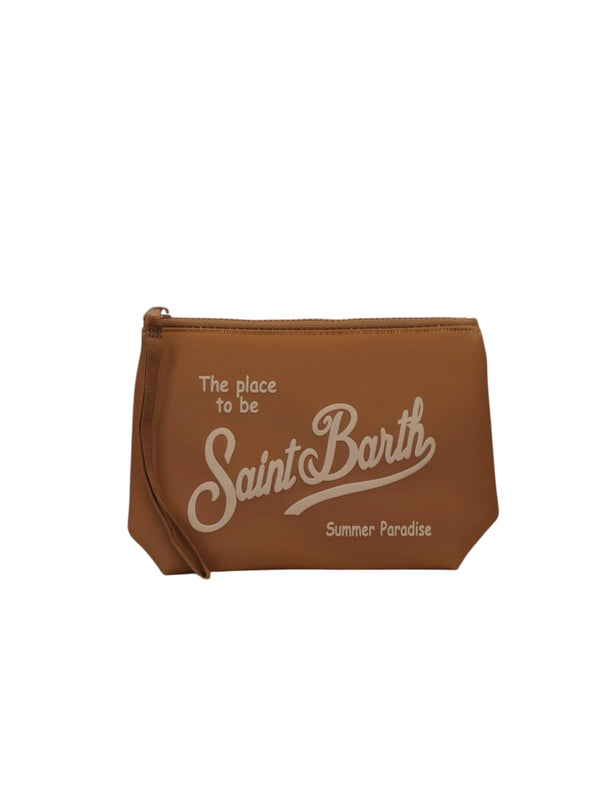 Saint Barth Pochette Aline Marrone