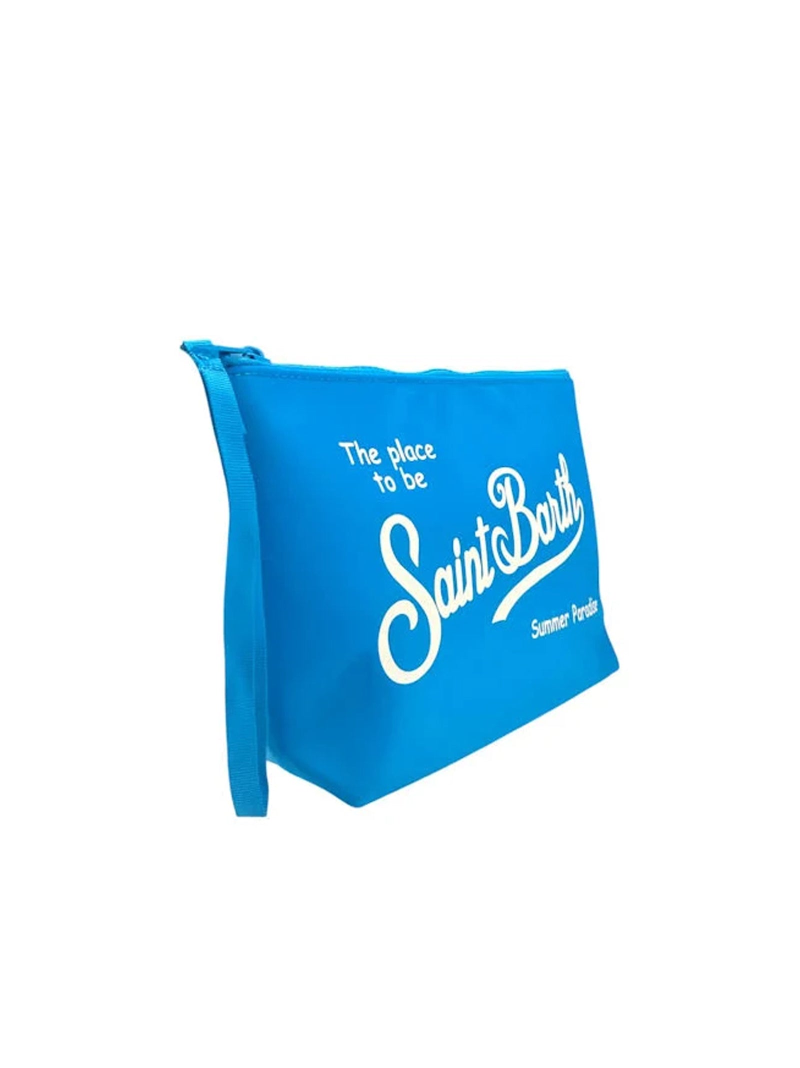 Saint Barth Pochette Aline Nylon Azzurra-2