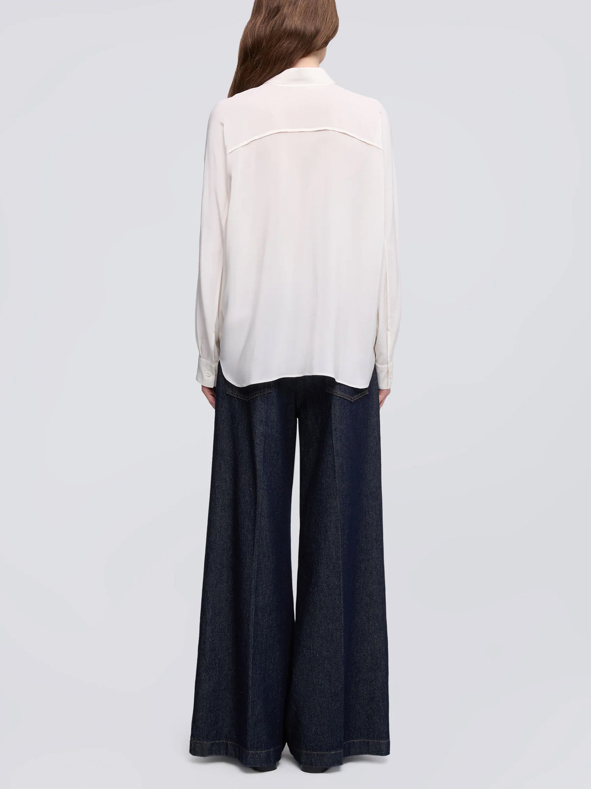 Camicia In Crepe De Chine Di Seta-3