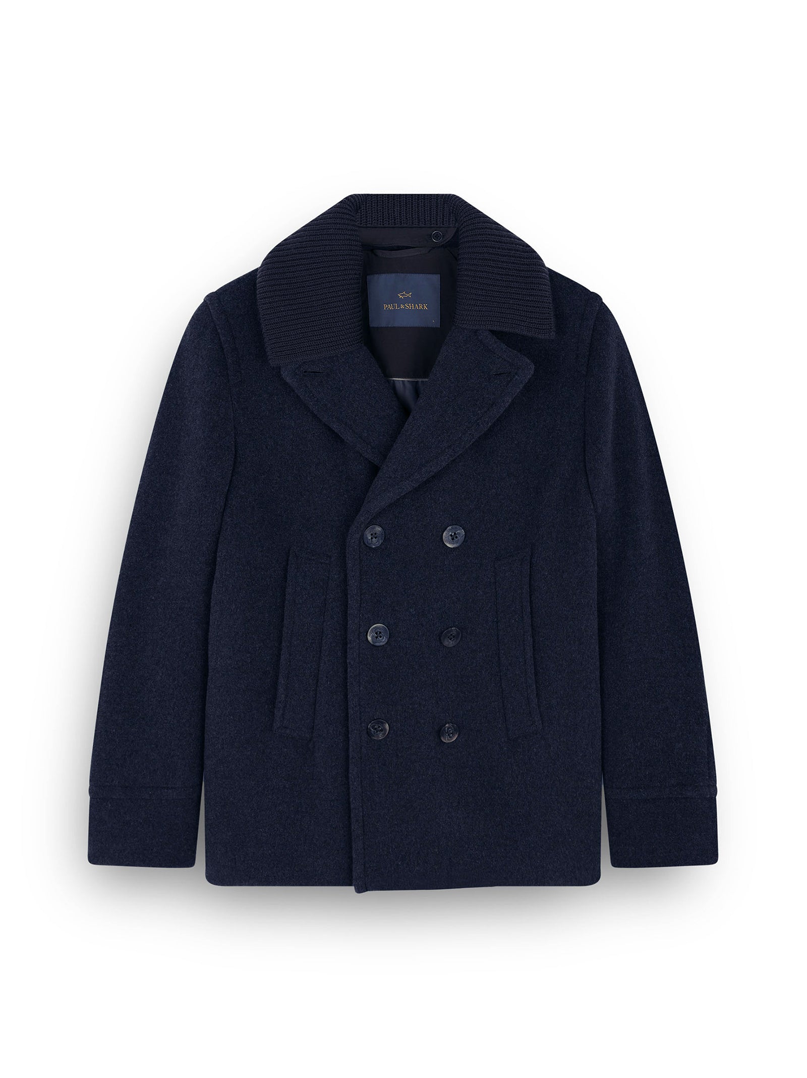 Paul & Shark True Peacoat In Lana E Cashmere-1