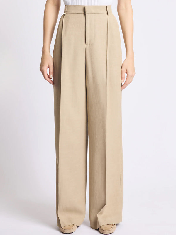 Pantaloni Regular Fit In Gabardine-2