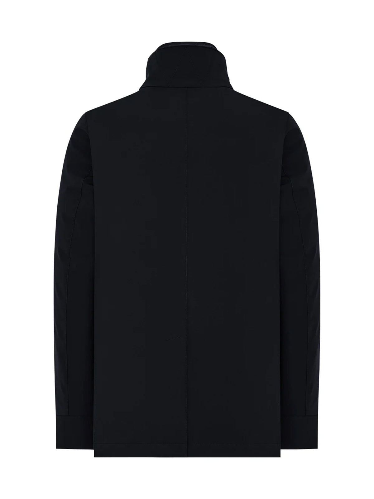 Duno Peacoat In Tessuto Tecnico Bi-Stretch Blue Navy-2