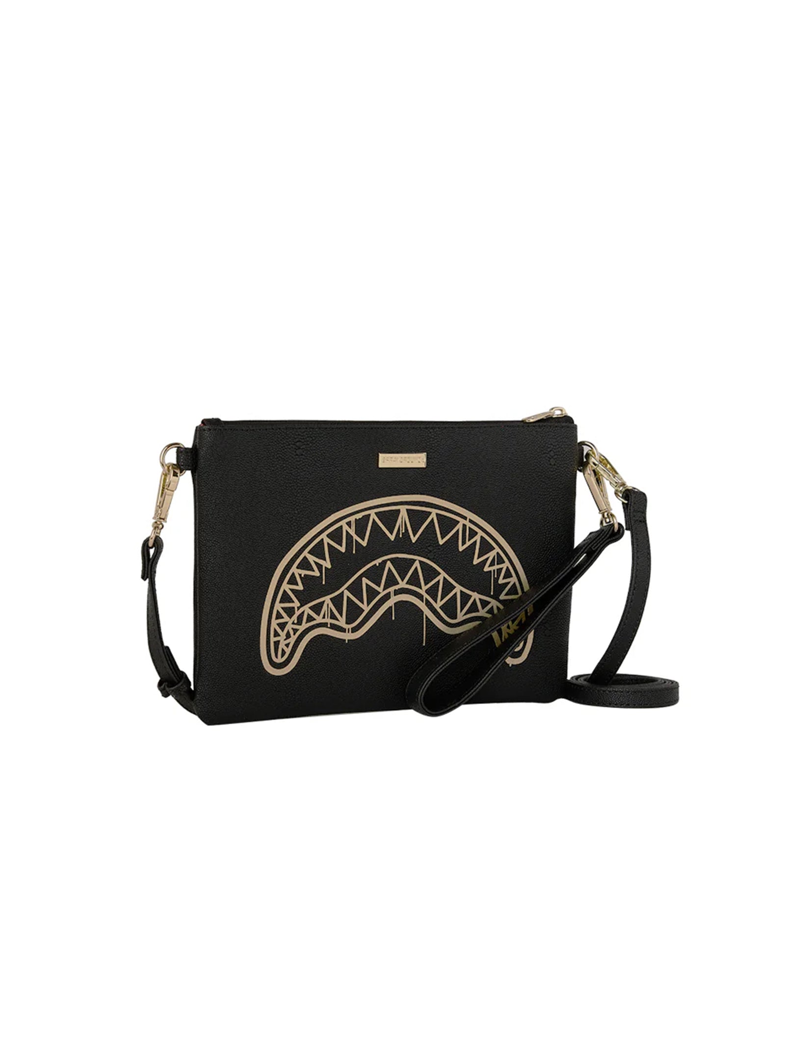 That Gold Drap Crossbody Pouchette-3