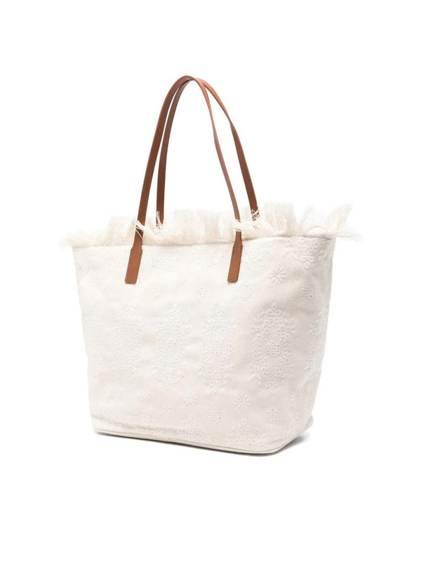 Saint Barth City Bag Sangallo Bianca-2