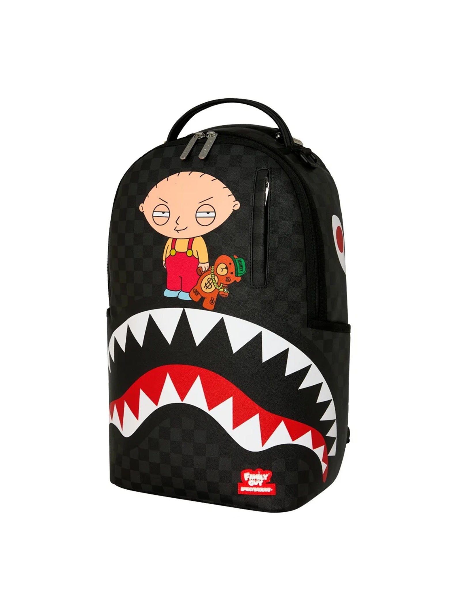 Sprayground Zaino Family Guy Stewie Holding Bear Keychain Backpack-2