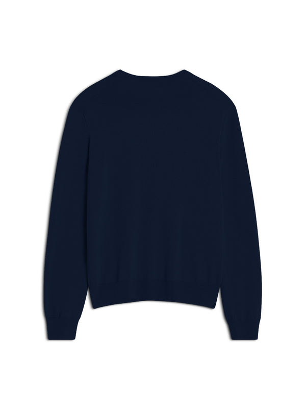 Maison Kitsune Fox Head Merino Regular Jumper Navy-2