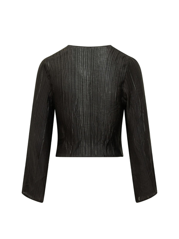 Camicia Chiffon Plissettato-2