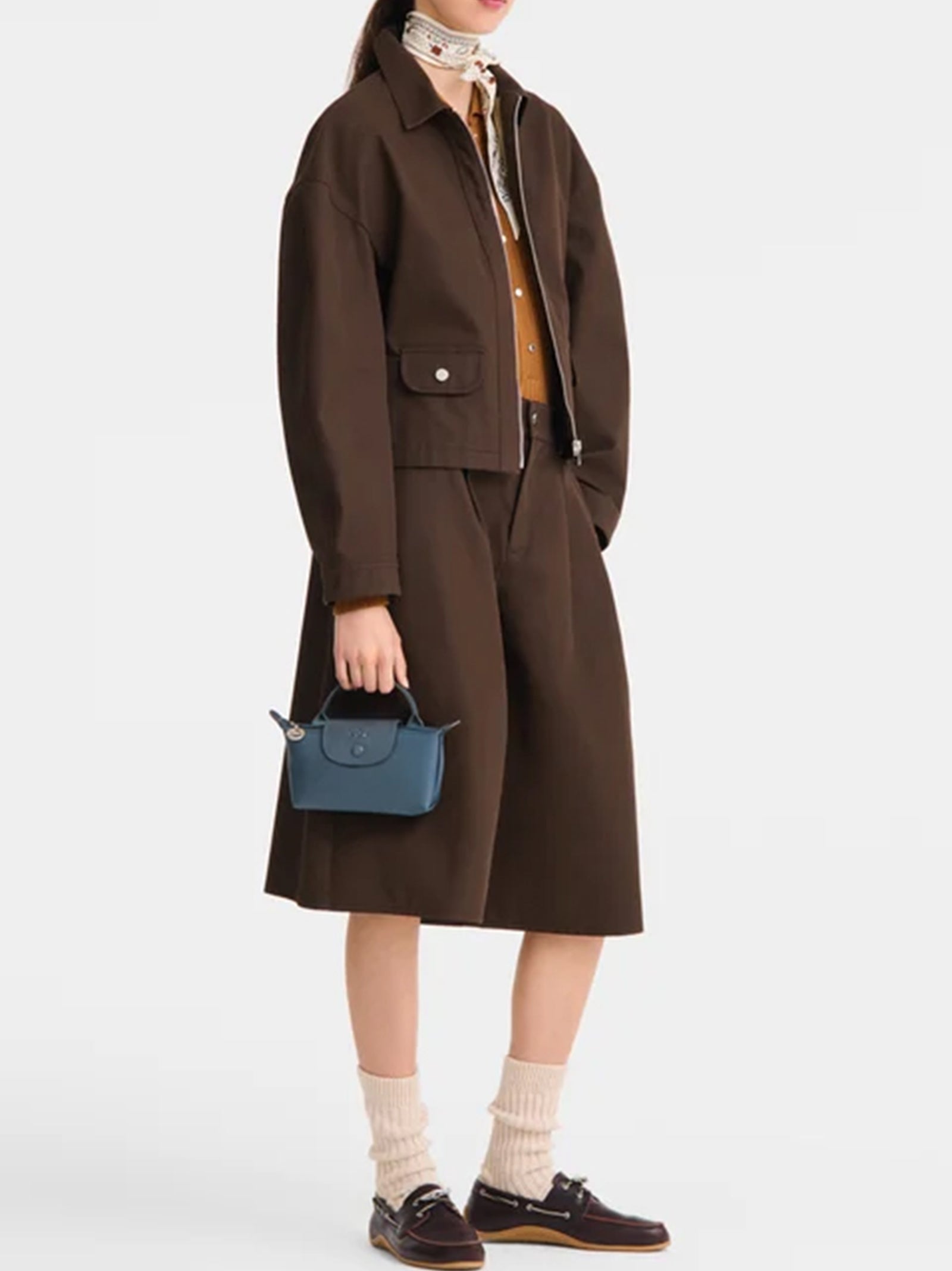 Longchamo Paris Le Pliage One Pochette Antracite-2