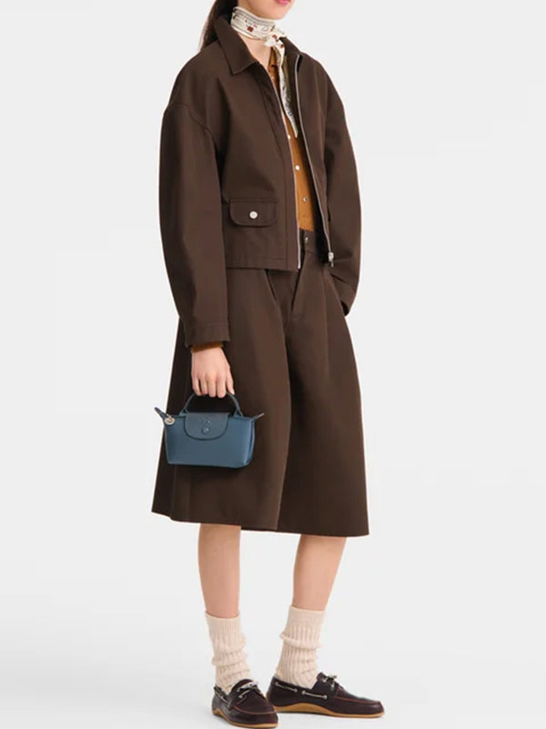 Longchamo Paris Le Pliage One Pochette Antracite-2