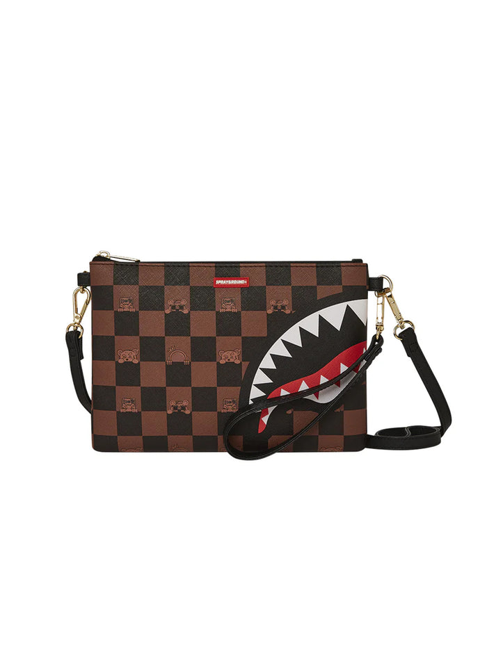 Pochette Peeking Character Check Pouchette-1