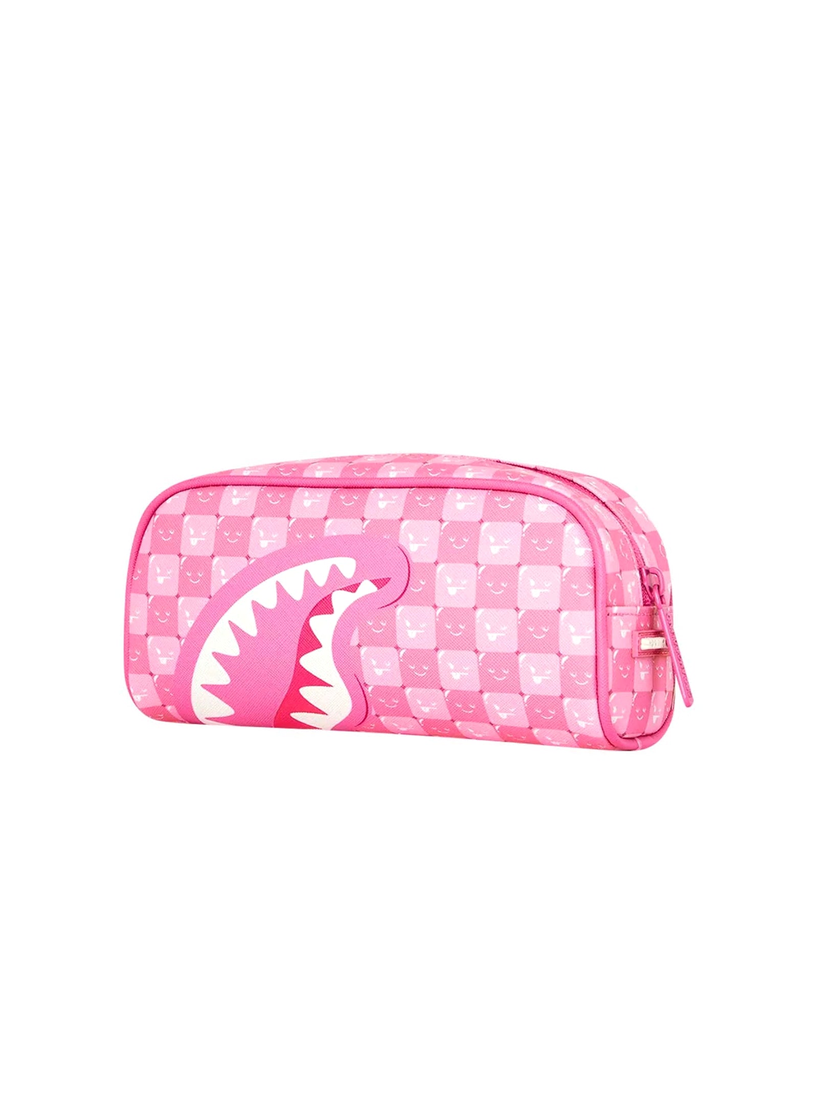 Sprayground Pink New Check Faces Pouch Rosa-2
