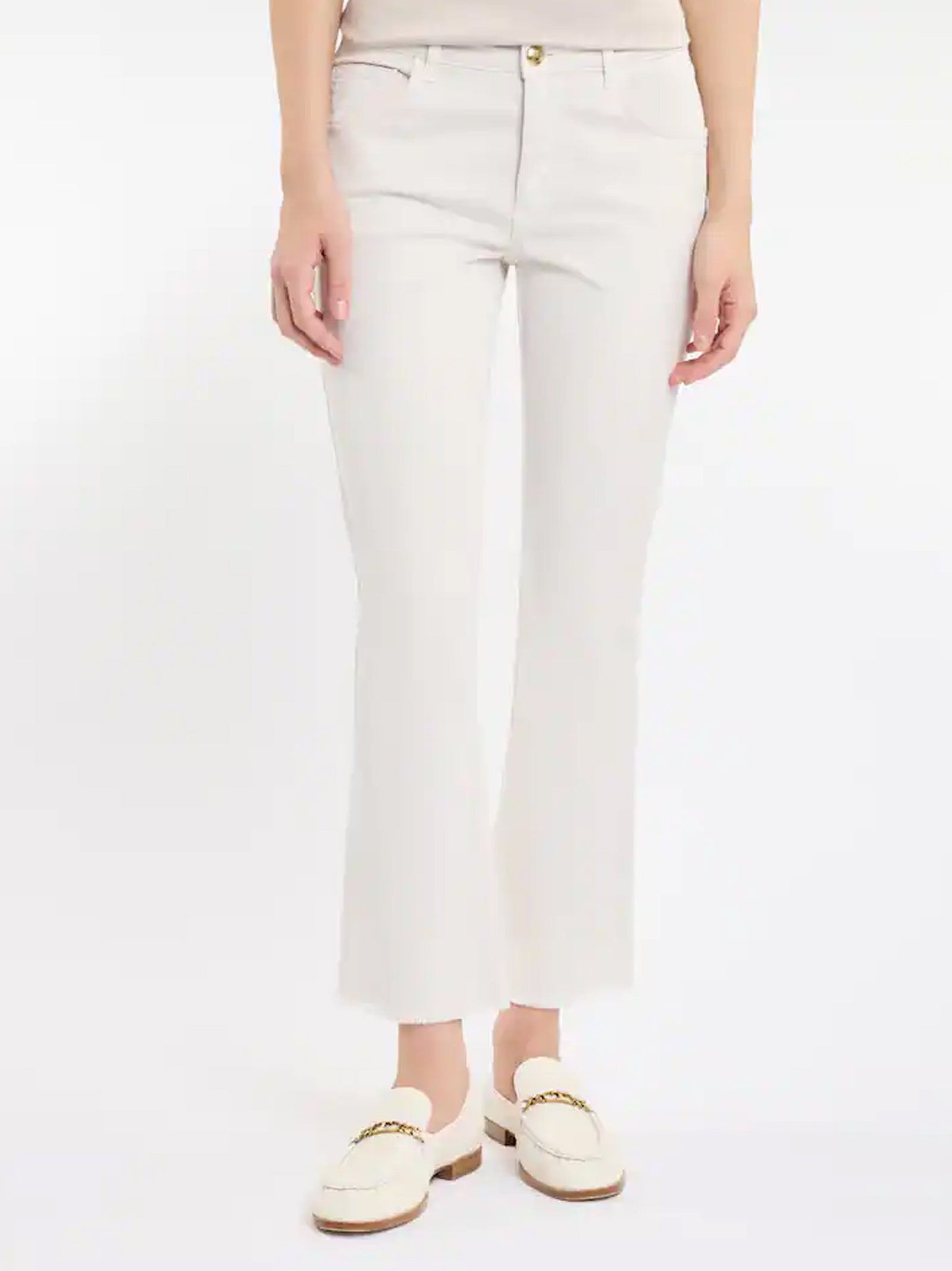 Pantaloni 5 Tasche In Cotone Stretch-2