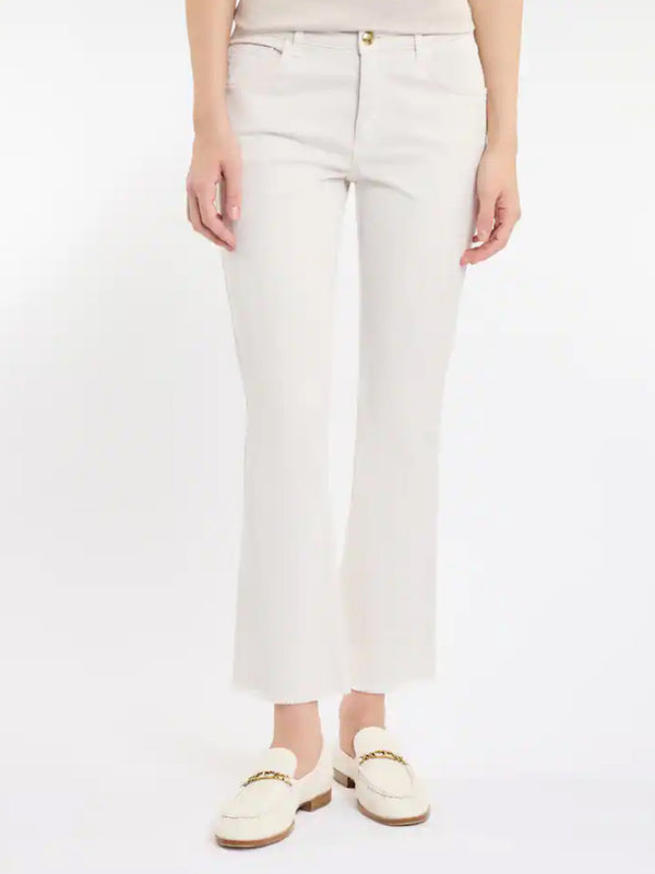Pantaloni 5 Tasche In Cotone Stretch-2