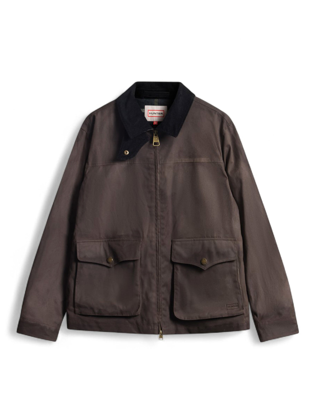 Hunter Giacca cerata Duggan Oversized Chocolate Brown-1