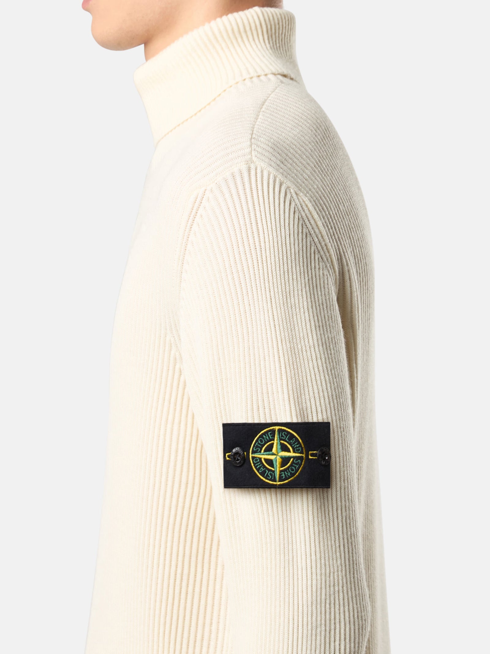 Stone Island Maglione Dolcevita Finemente Rifinito A Costine-4
