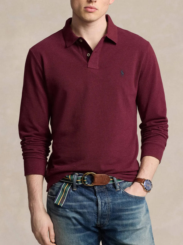 Polo Ralph Lauren Polo Piquet Maniche Lunghe  Wine Red-2