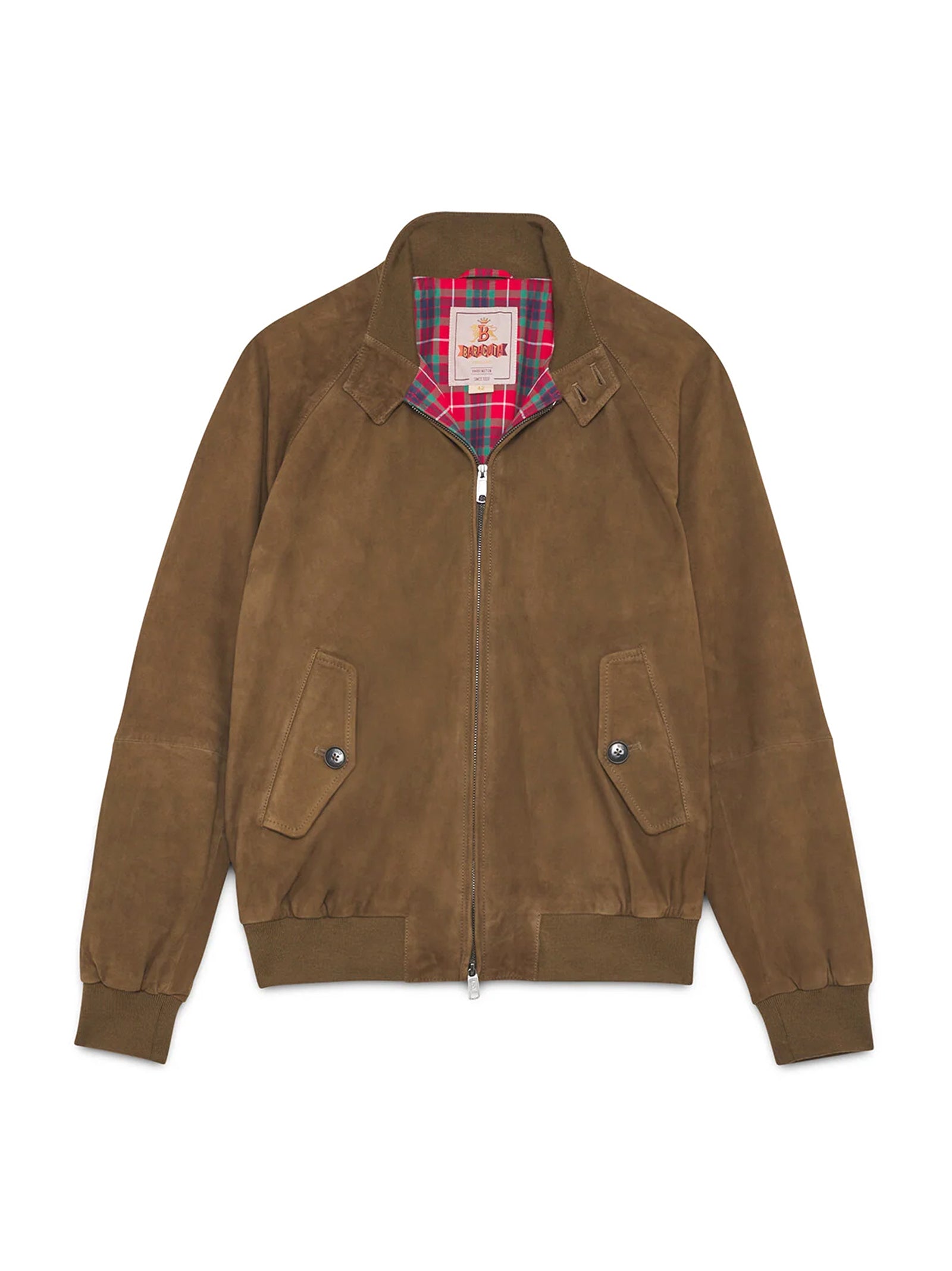 Baracuta Giubbino G9 Suede Dark Olive-1