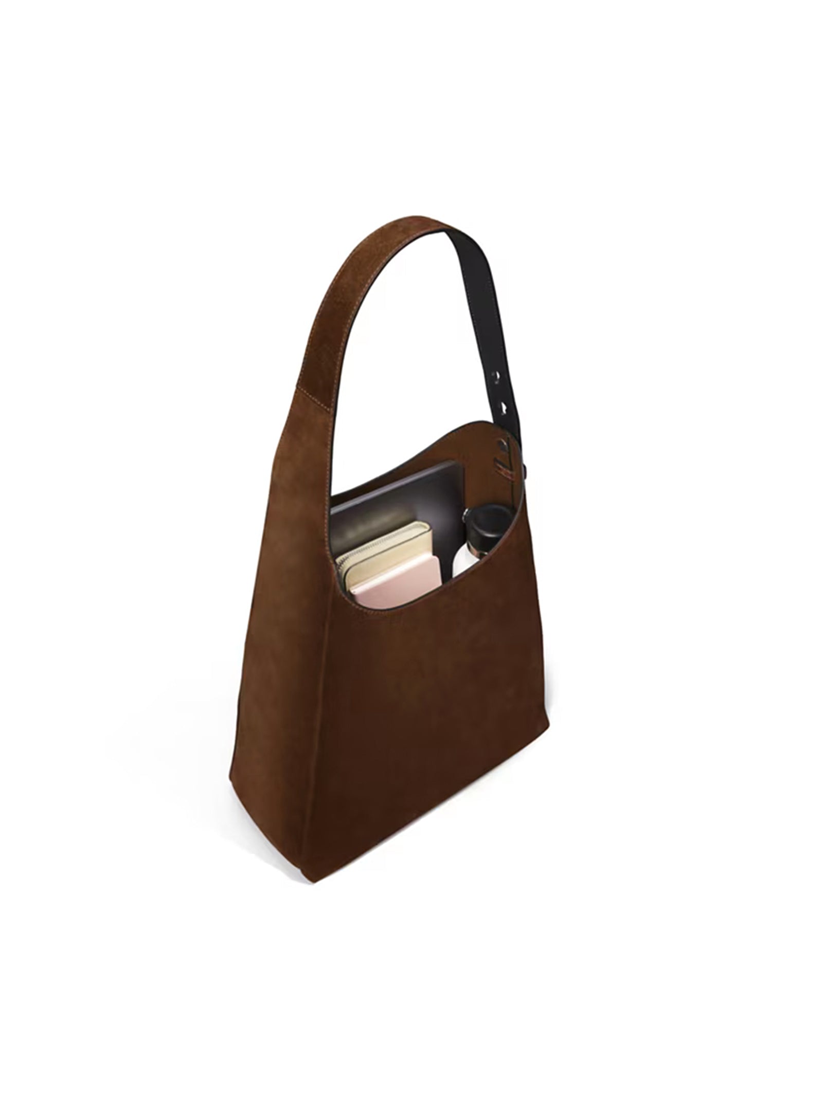 Tory Burch Borsa Hobo Romy In Suede-3