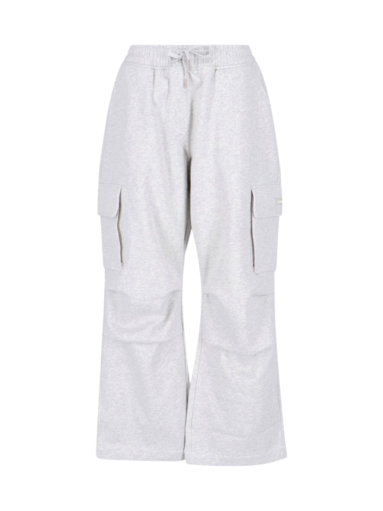 Pantaloni Cargo A Gamba Larga In Felpa-1