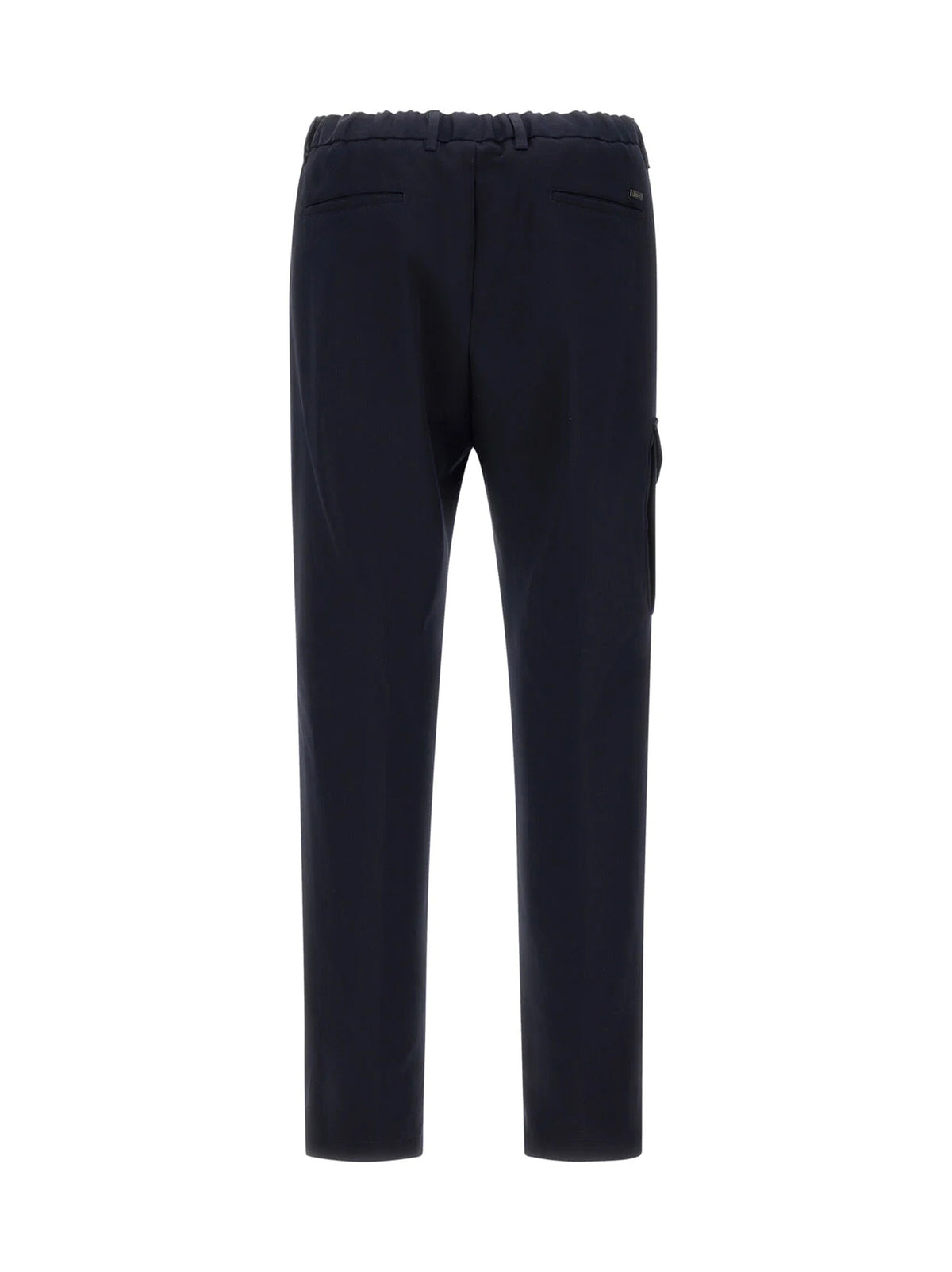 Pantaloni Herno Cargo Resort In Pure Cotton Blu-2