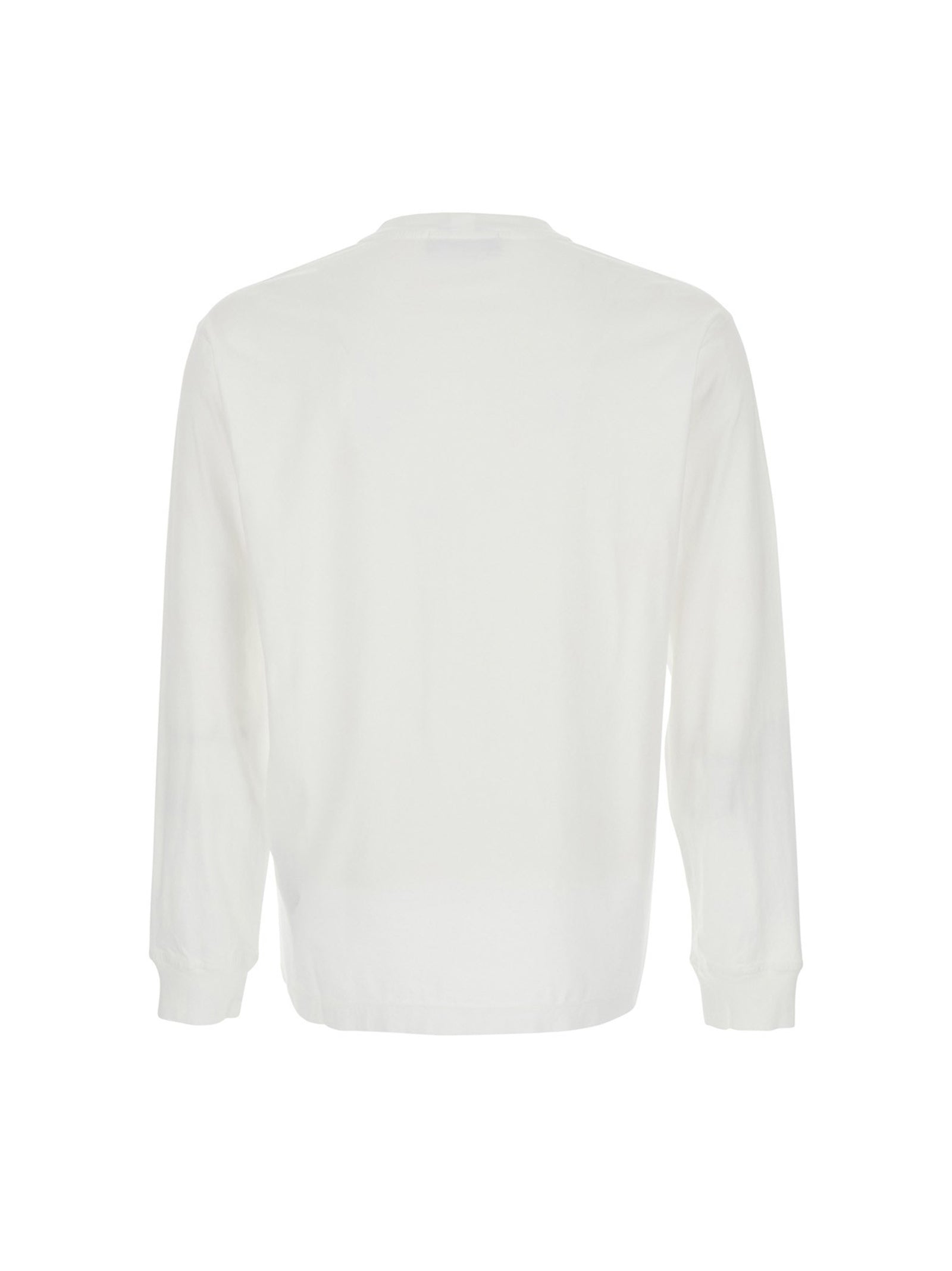 Stone Island T-Shirt Maniche Lunghe Bianca-2