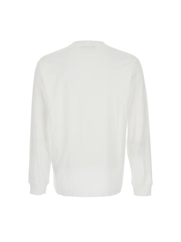 Stone Island T-Shirt Maniche Lunghe Bianca-2