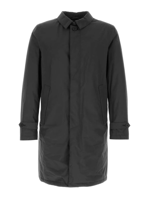 Herno Nylon Trench Coat Nero