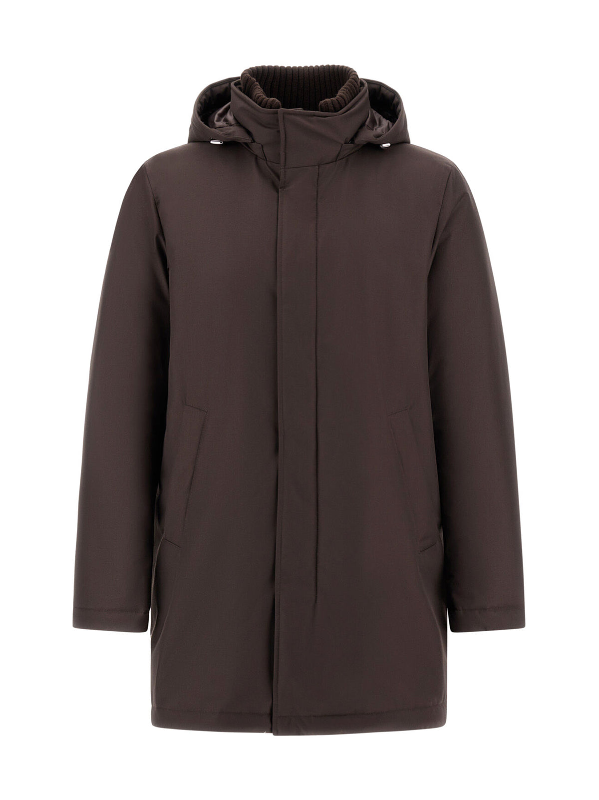 Herno Giacca In New Business E Nylon Ultralight Marrone-1