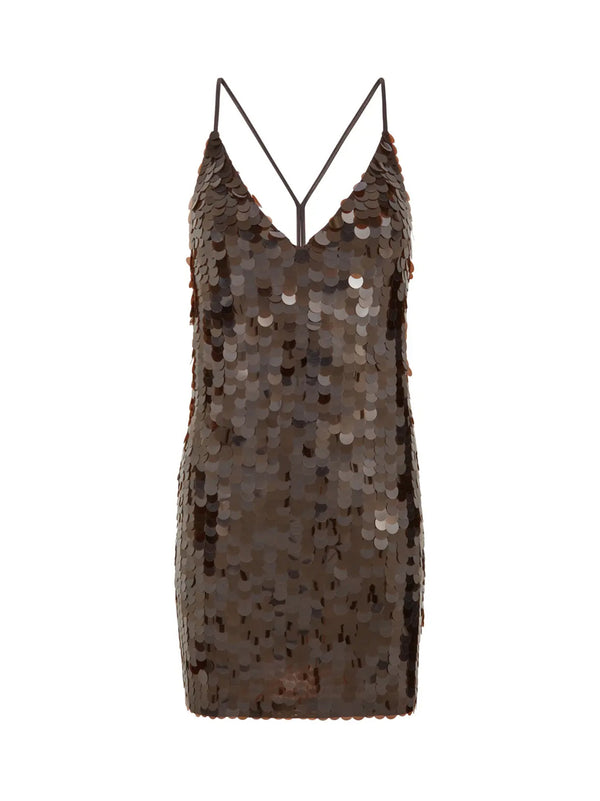 P.A.R.O.S.H. Mini Abito Full Paillettes