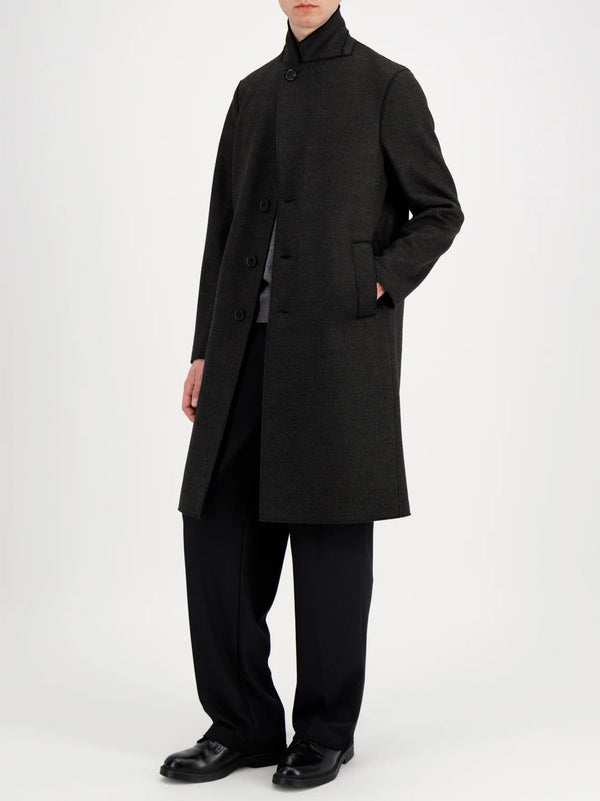 Harris Wharf London Cappotto Moss Herringbone-2