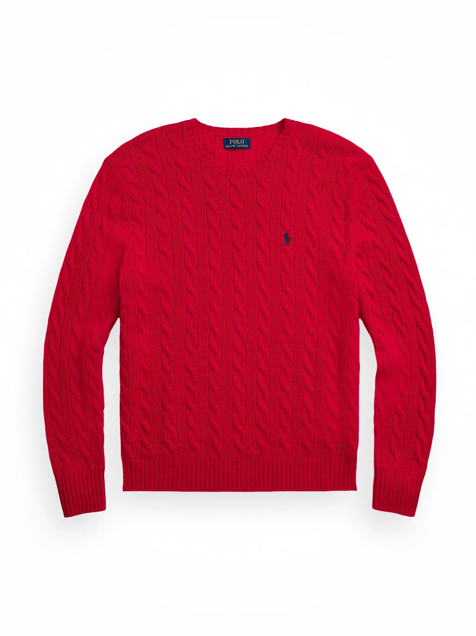 Polo Ralph Lauren Maglia Girocollo Lana Cashmere Rossa-1