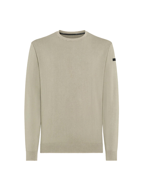Rrd Maglia Techno Wash Round 16  Knit Sabbia