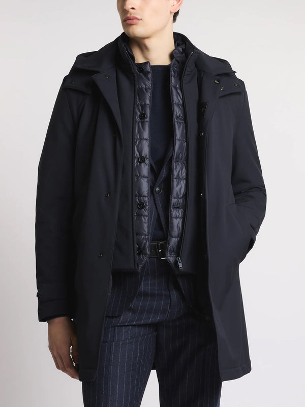 Fay Morning Coat Travel In Jersey Stretch-2