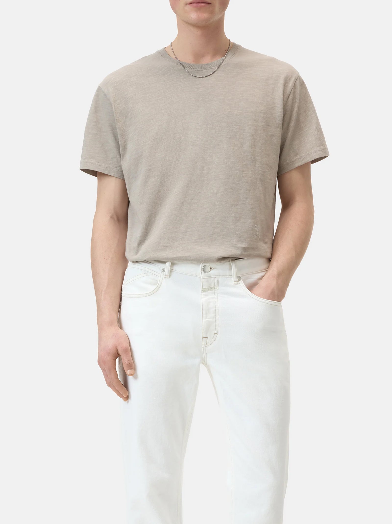 Closed Classic T-Shirt Mud Grey-2