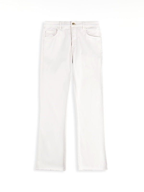 Pantaloni 5 Tasche In Cotone Stretch