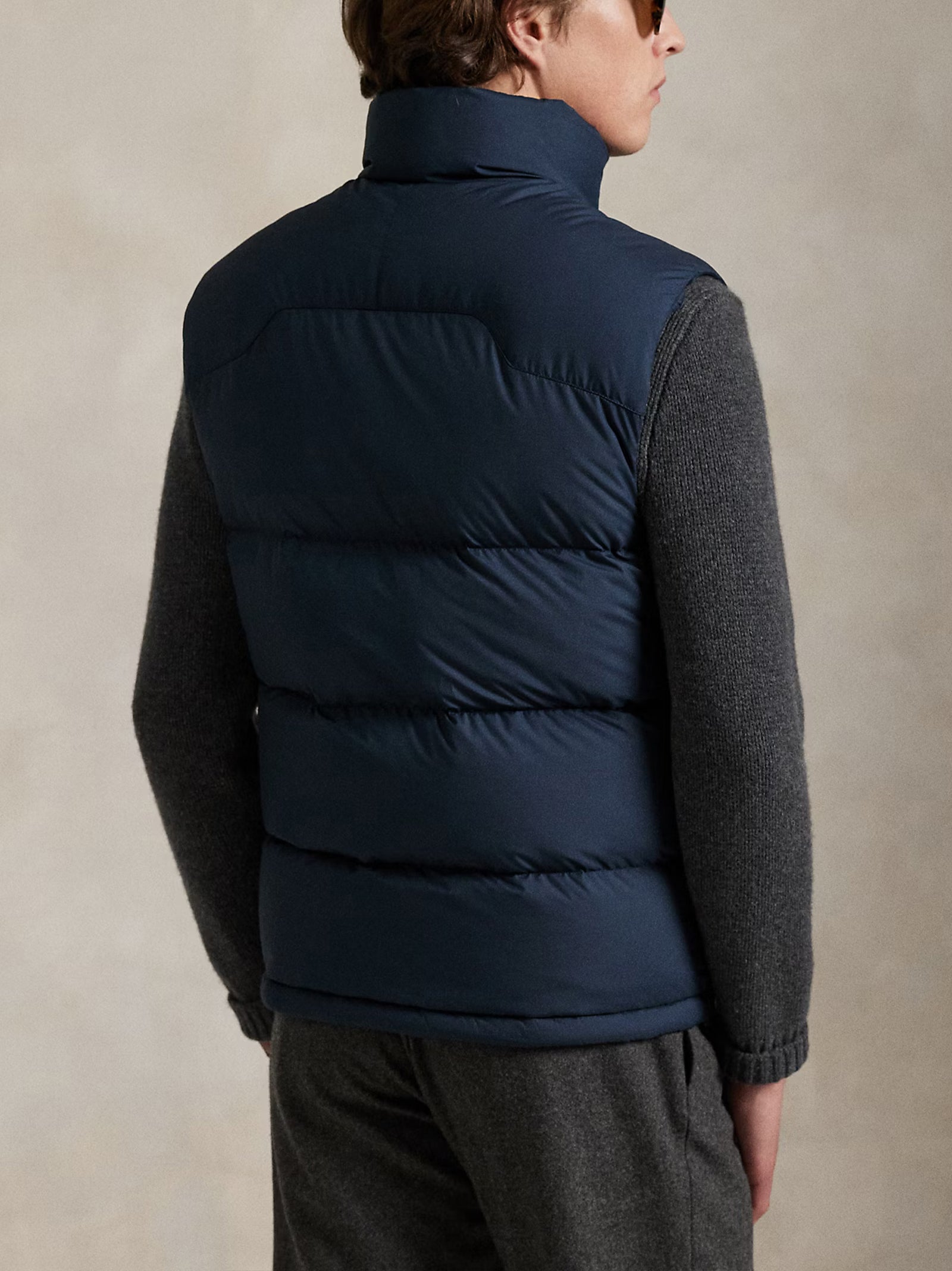 Polo Ralph Lauren Gilet Gorham In Piumino Navy-3