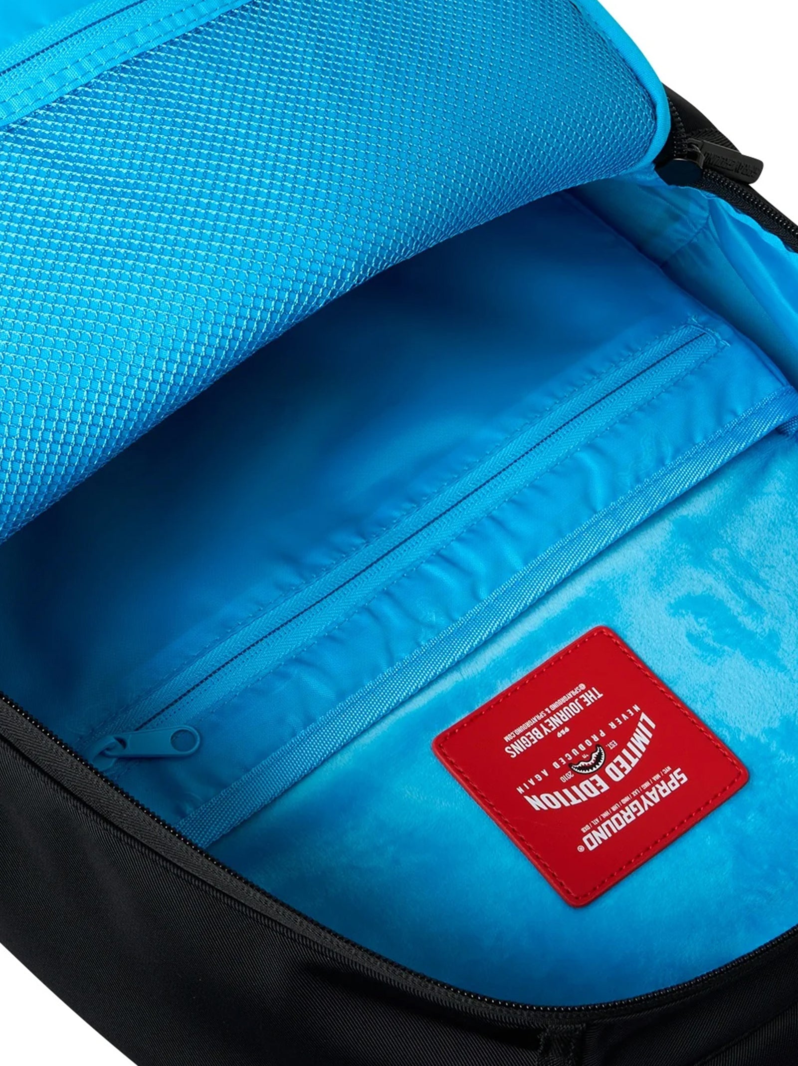Sprayground Shark Central Light Blue Backpack Nero-4