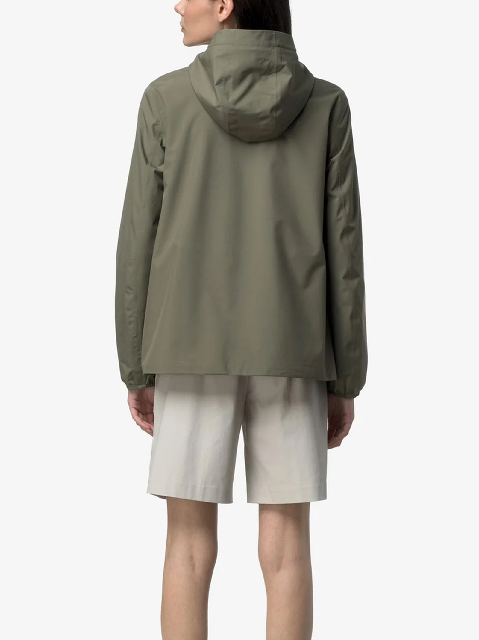 Marguerite Stretch Poly Jersey Green Lichen-3