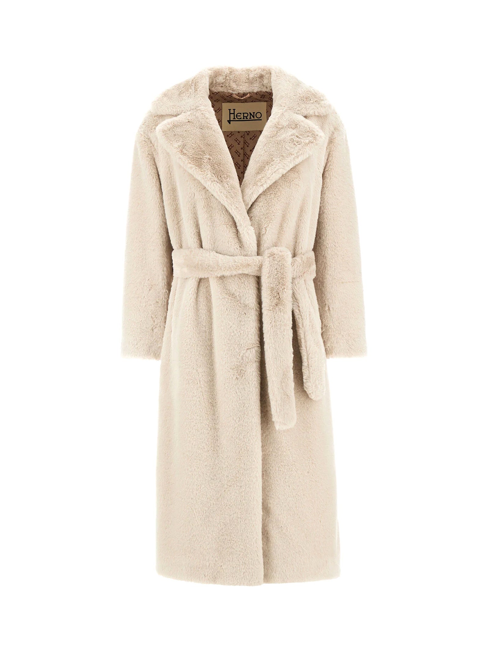 Herno Cappotto Lungo Faux Fur-1