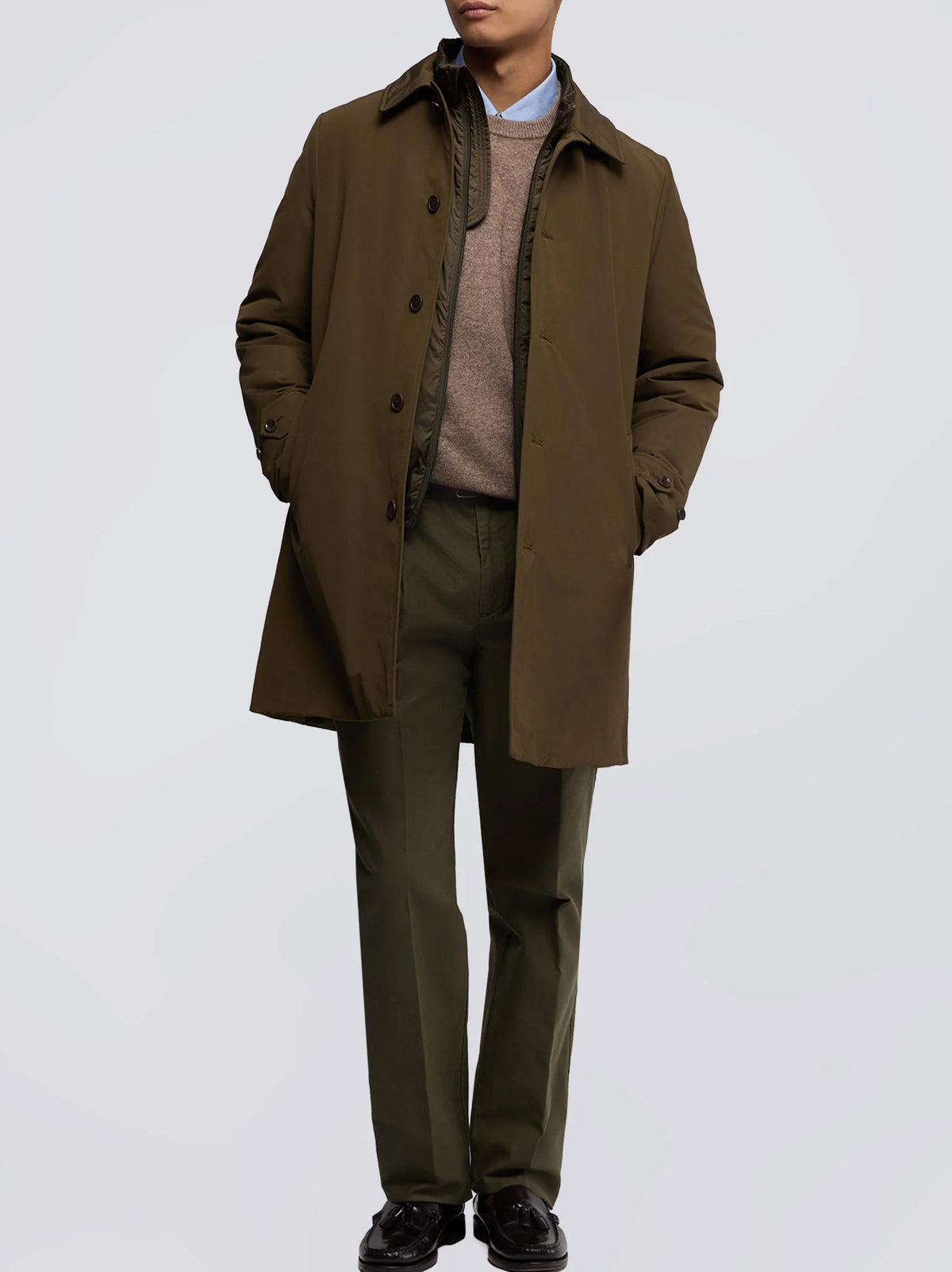 Aspesi Impermeabile Vodka Le In Misto Cotone - Militare-2