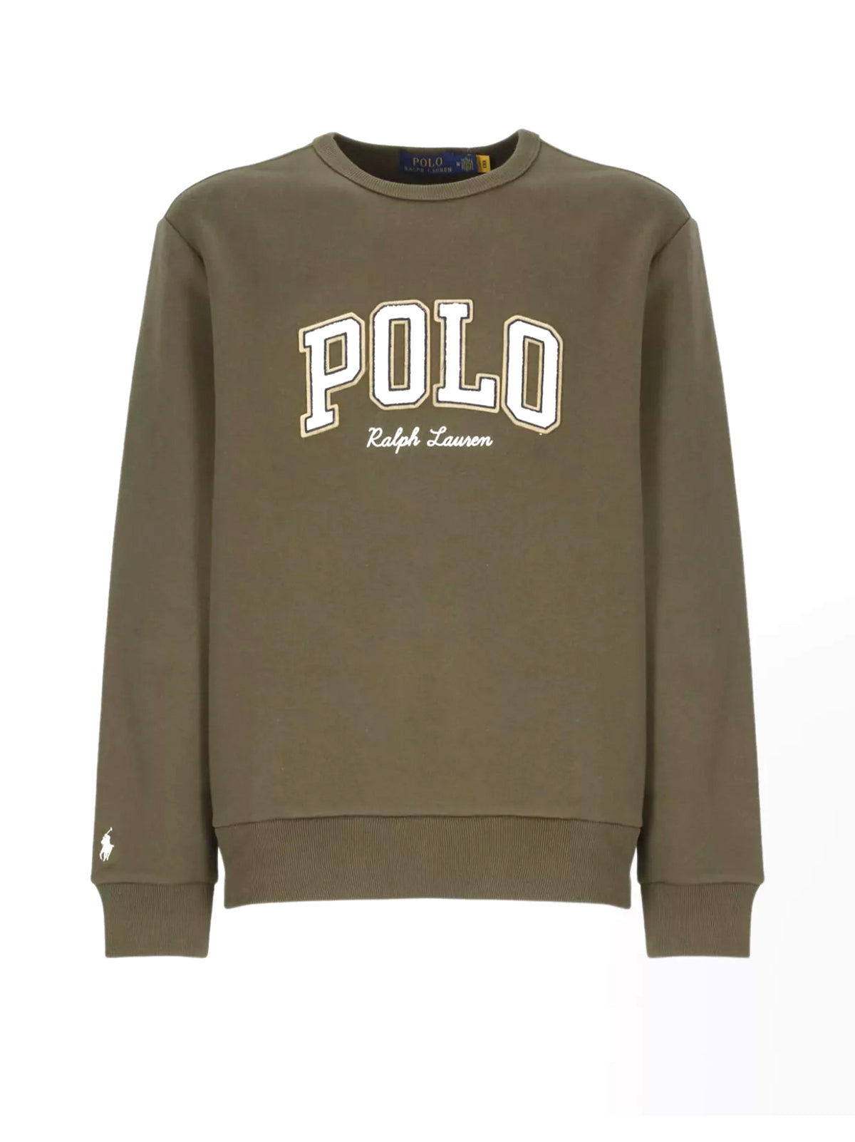 Polo Ralph Lauren Felpa Girocollo Logo Polo Verde-1