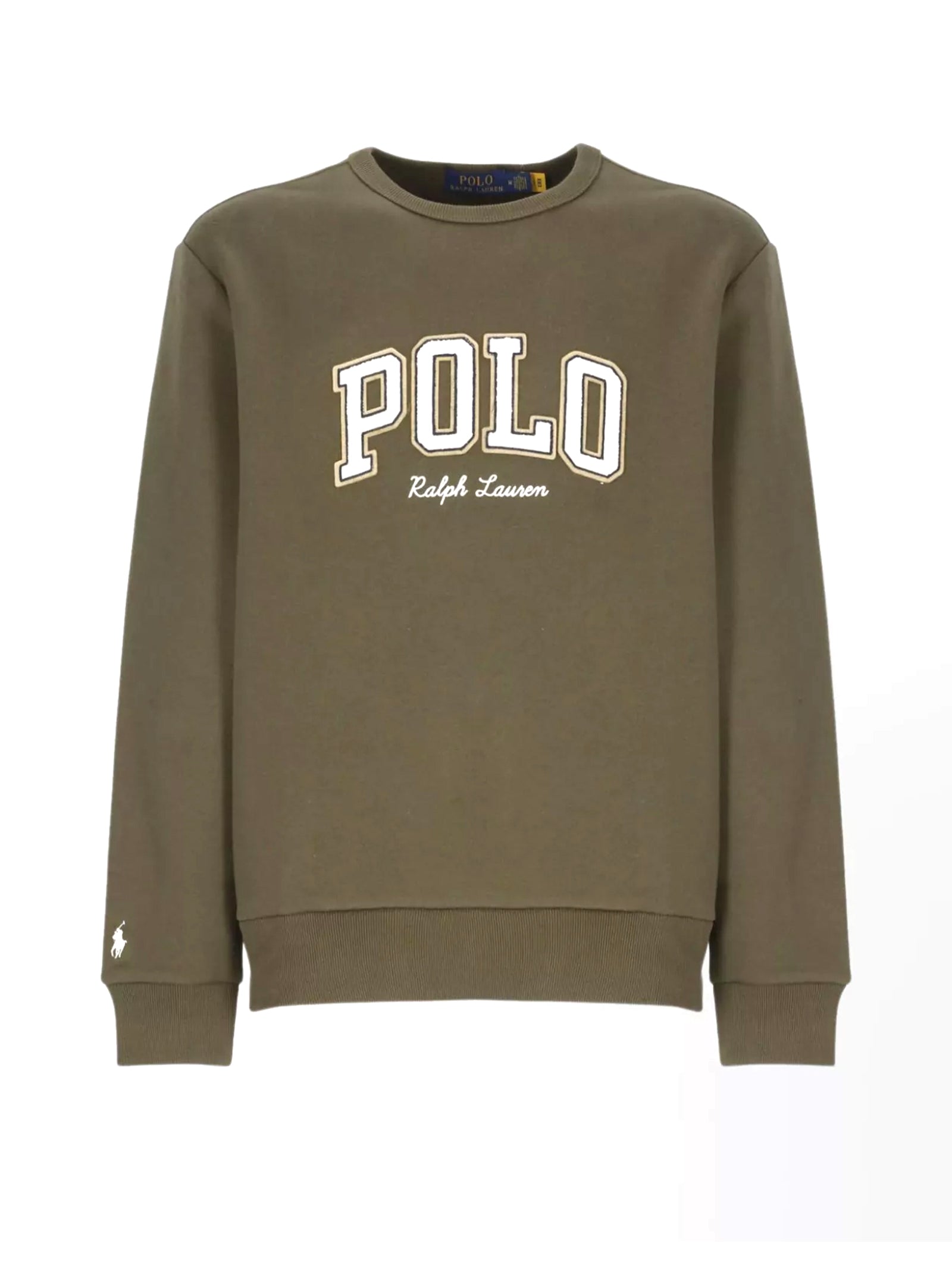 Polo Ralph Lauren Felpa Girocollo Logo Polo Verde-1