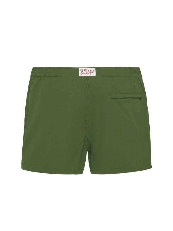 Saint Barth Boxer Mare Slim Verde Militare-2