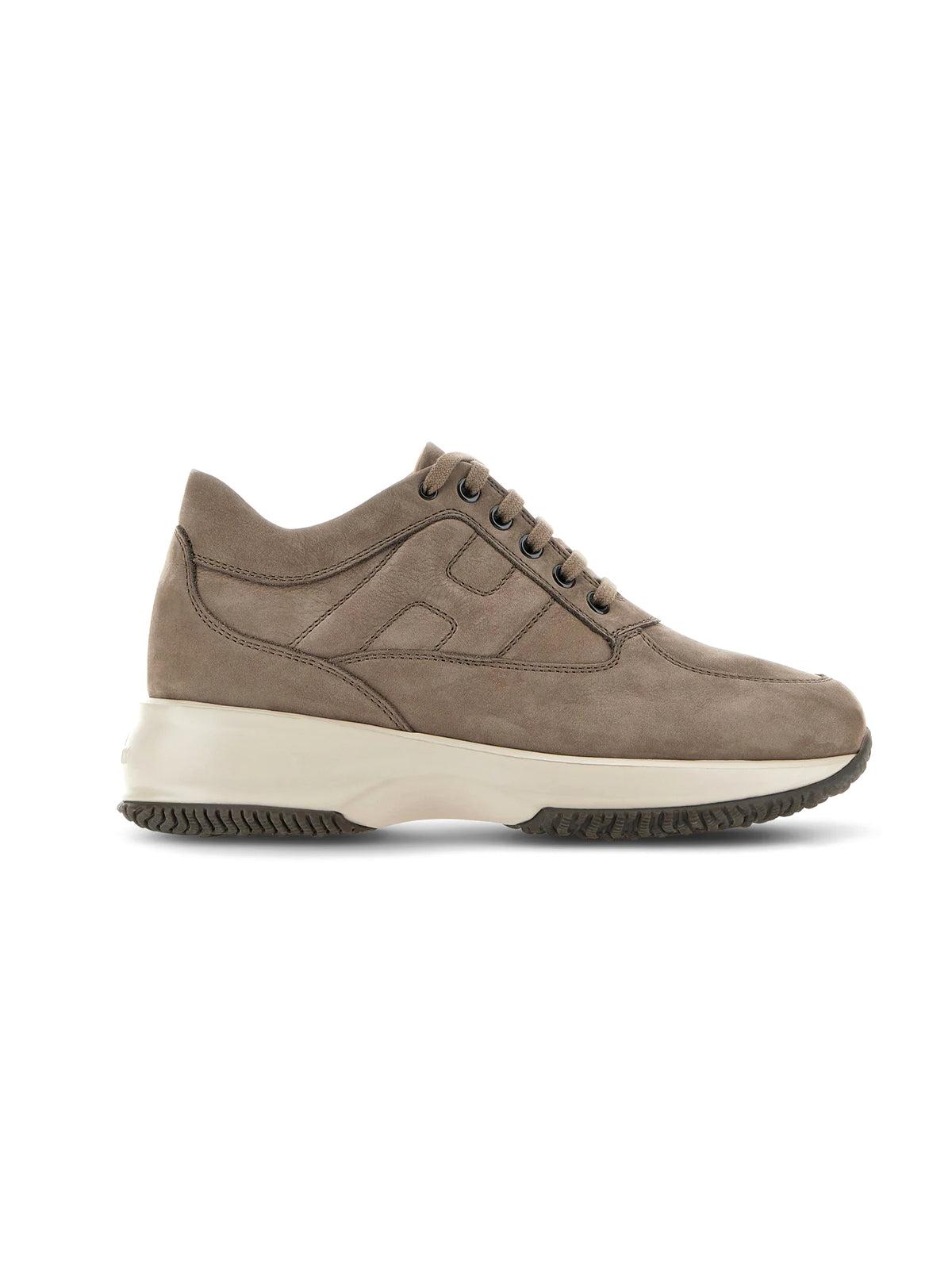 Hogan Sneakers Interactive in nabuk argilla-1