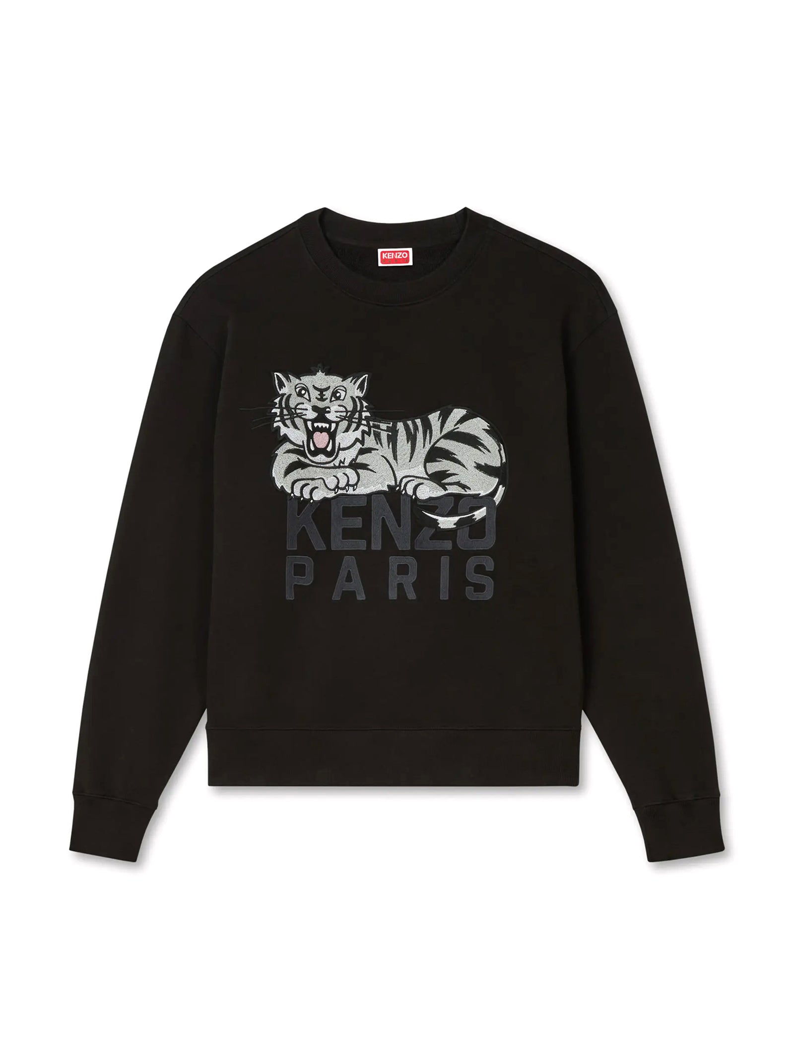 Felpa Ricamata Kenzo Happy Tiger-1