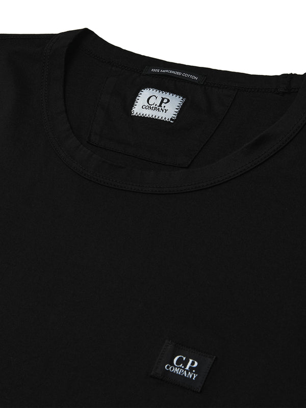 Mercerized Jersey Logo Patch T-Shirt-2