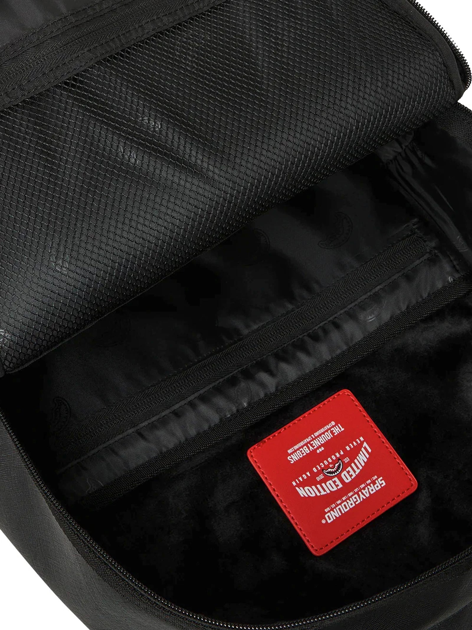 Sprayground Blacked Out Embossed Gold Tooth Backpack Nero-4
