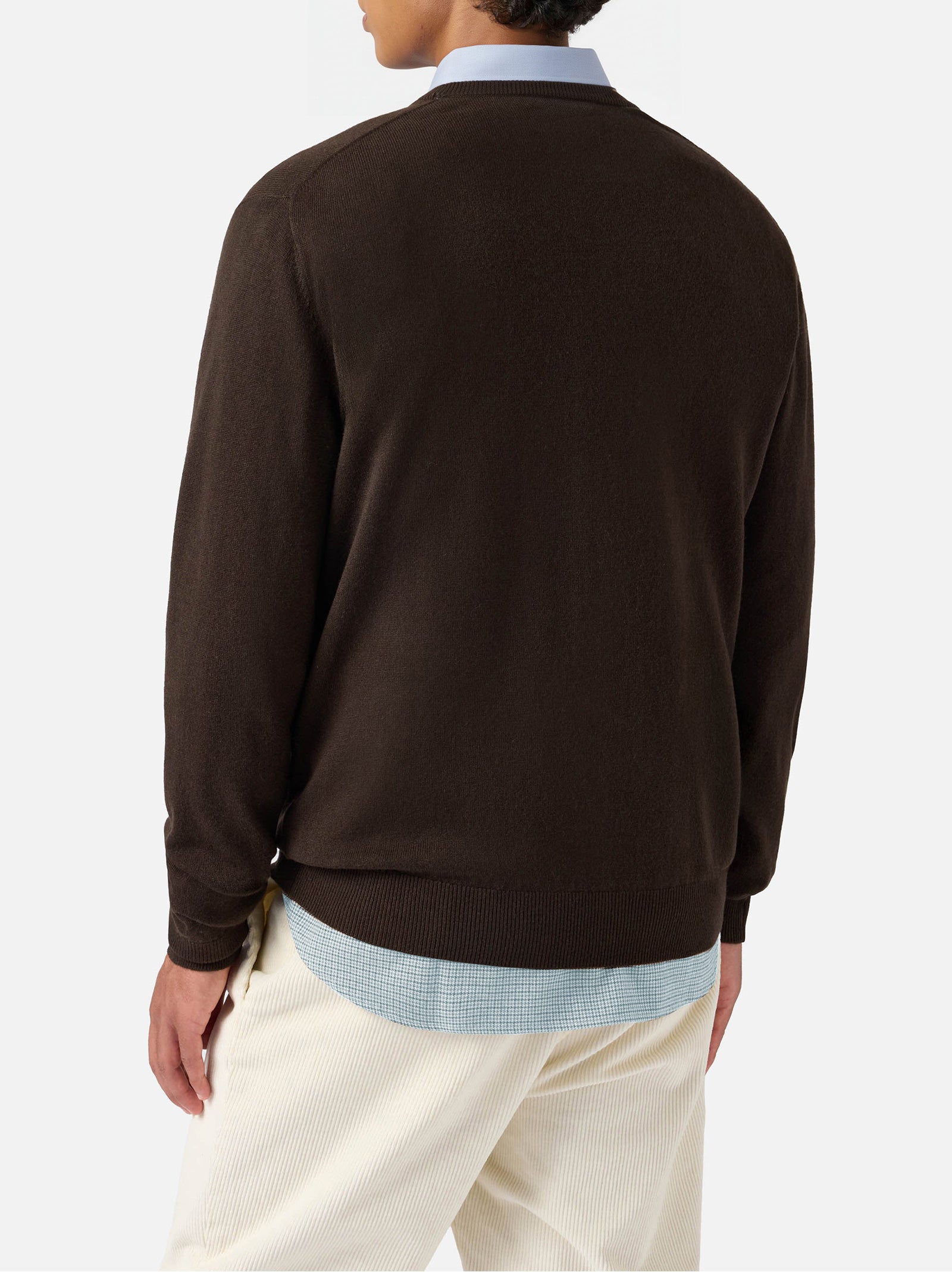 Saint Barth Maglione Regent In Lana E Cashmere Marrone-3