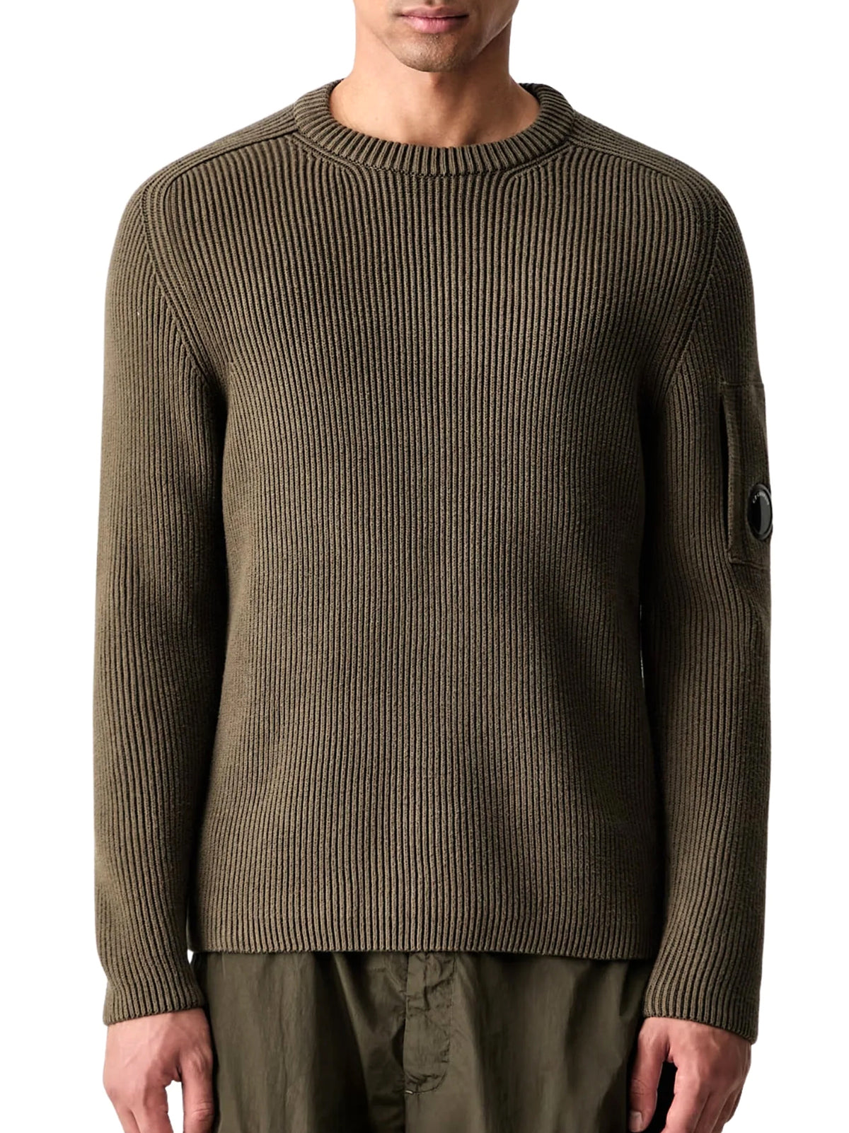 Cp Company Maglia Girocollo Costine Ivy Green-2